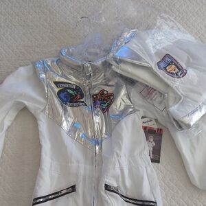FAO Schwarz Silver and White Astronaut Suit